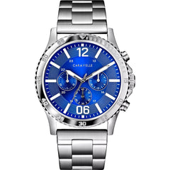Caravelle Stainless Steel Sport Mens Watch Watch 43A145