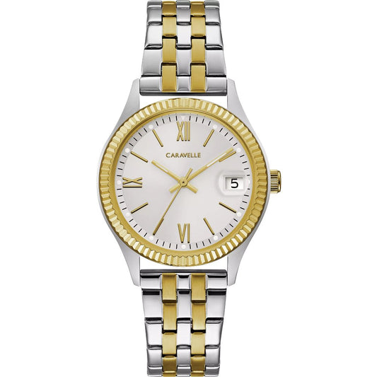 Bulova Caravelle Stainless Steel Classic CAR Ladies Watch Watch 45M112