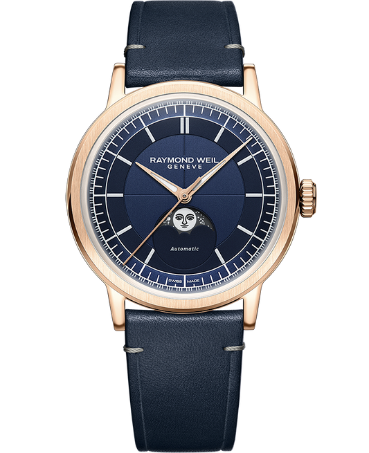 Millesime Automatic Moon Phase Midnight Blue Dial Watch, 39.5mm 2945-PC5-50001