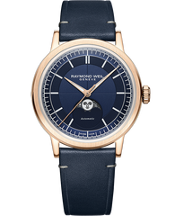 Millesime Automatic Moon Phase Midnight Blue Dial Watch, 39.5mm 2945-PC5-50001