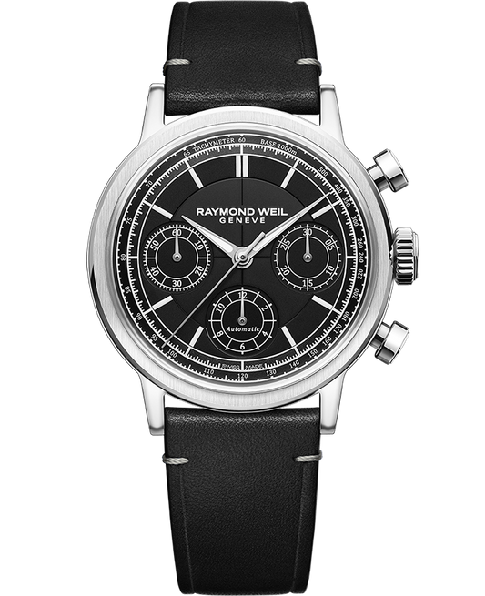 Millesime Automatic Chronograph Black Dial Watch, 39.5 mm 7765-STC-20001