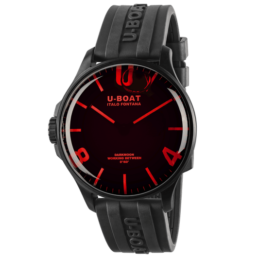 Uboat DARKMOON RED GLASS PVD 8466/D
