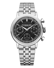Millesime Automatic Chronograph Black Dial Bracelet Watch, 39.5 mm 7765-ST-20001