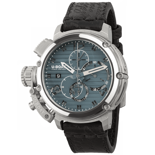 Uboat CHIMERA 46MM CHRONO SS BLU 9589