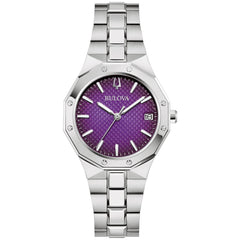 Bulova Stainless Steel Dress/Classic Ladies Watch 96M168