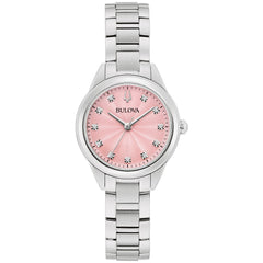 Bulova Stainless Steel Dress/Classic BUL Ladies Watch 96P249