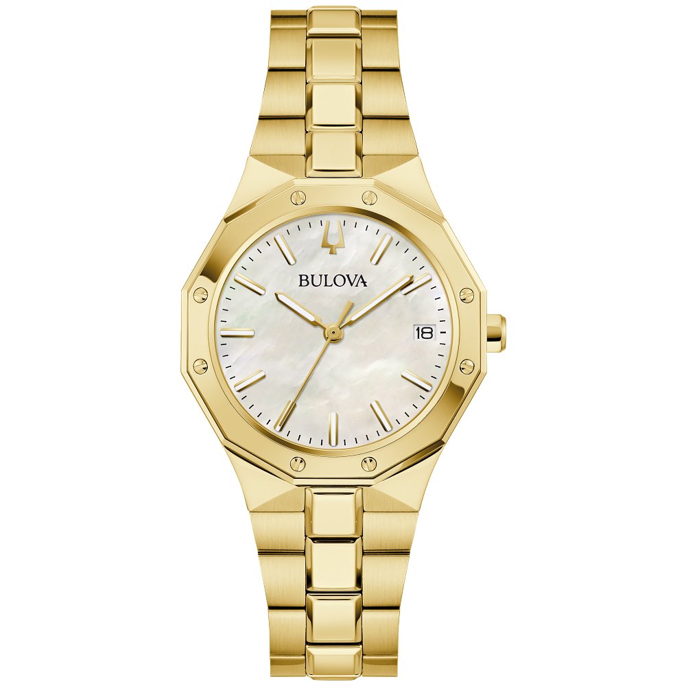 bulova dress watch for ladies Bulova Ladies' Rubiayat Stainless Steel Watch with White Dial