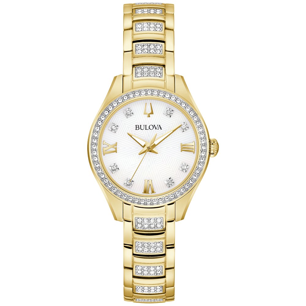 bulova classic dress Amazon.com: Bulova Ladies Dress Classic 3-Hand Calendar Date Quartz Watch, Stainless Steel Bracelet, Patterned Dial, 28mm : Clothing, Shoes & Jewelry