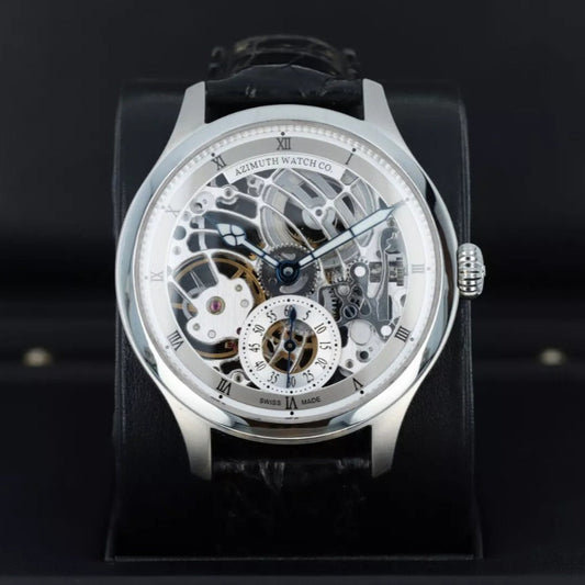 Azimuth Militare-1 Officer Squelette Art Deco Skeleton MI.SK.SS.N001