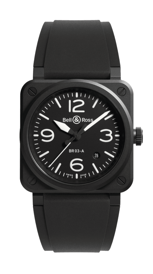 BR-03 Black Matte 41 MM Watch BR03A-BL-CE/SRB