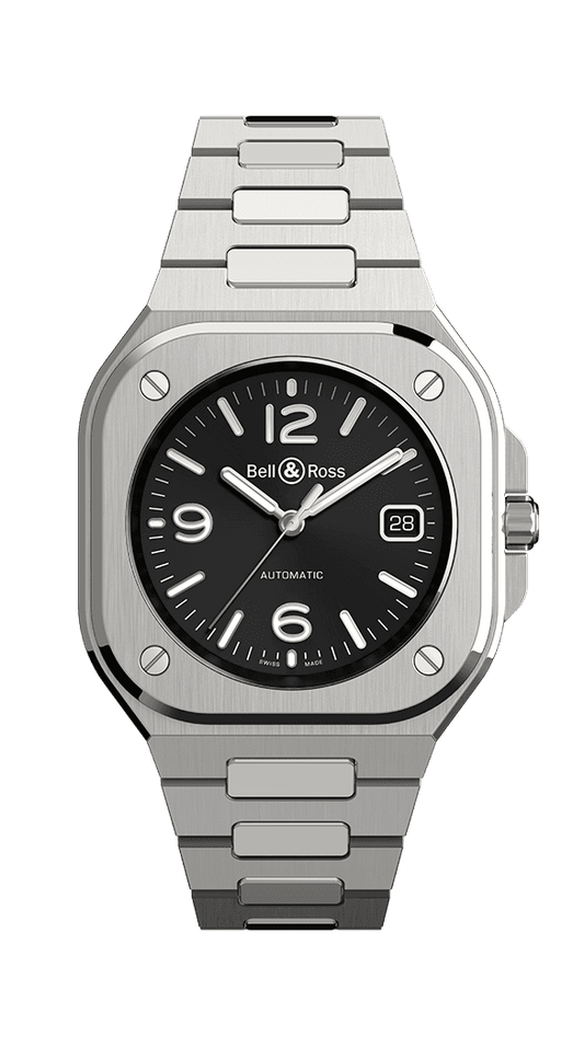 BR-05 Black Steel 40 MM Watch BR05A-BL-ST/SST