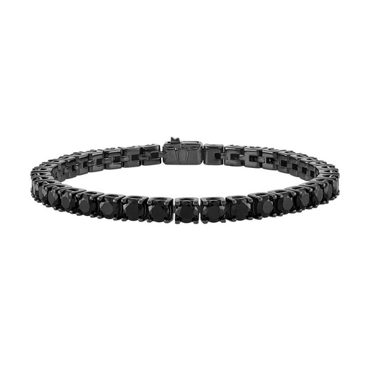 Bulova Sterling Silver 925 Luxury Jewelry Mens Bracelet BVB1017-BKSBSP8
