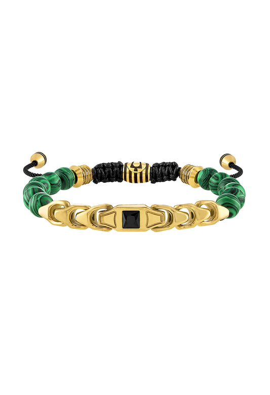 Bulova Stainless Steel Classic Jewelry Mens Bracelet BVB1070-GSTMALBSP