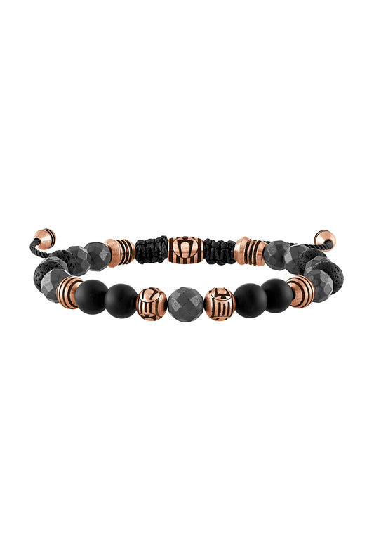 Bulova Stainless Steel Performance Jewelry Mens Bracelet BVB1072-RSTBKOXHE