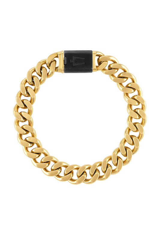 Bulova Stainless Steel Classic Jewelry Mens Bracelet BVB1084-GOSTNA