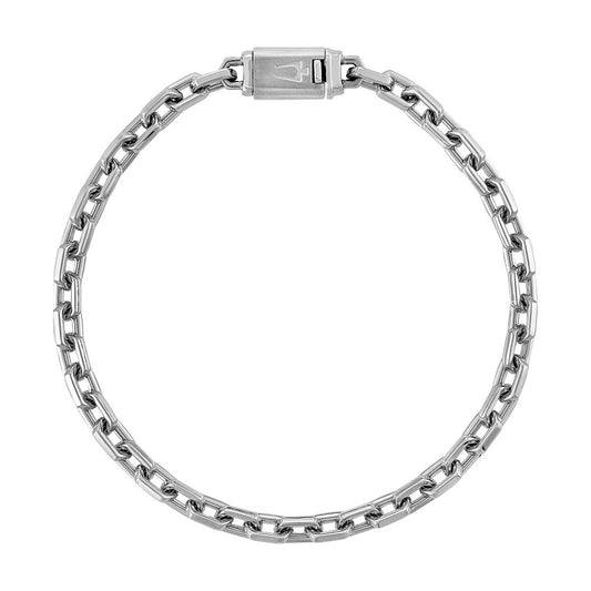 Bulova Stainless Steel Luxury Jewelry Mens Bracelet BVB1129-XSTNA8