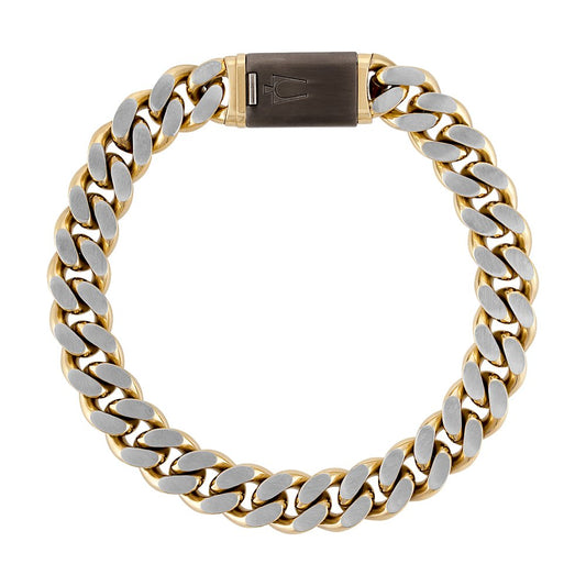 Bulova Stainless Steel Classic Jewelry Mens Bracelet BVB1181-GOSTNA8