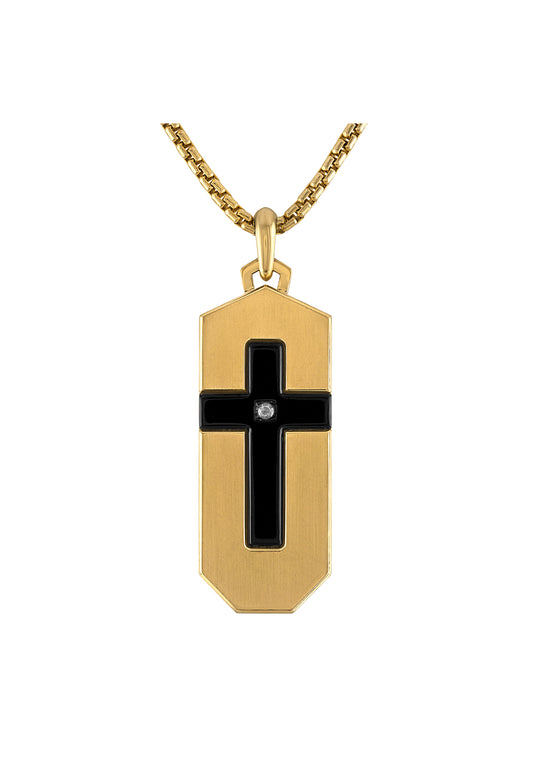 Bulova Stainless Steel Luxury Jewelry Mens Necklace BVC1076-G6STQ7