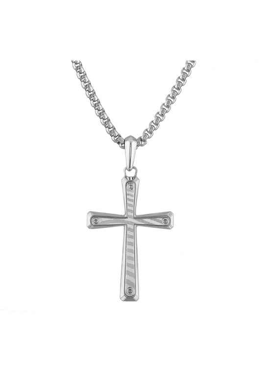 Bulova Sterling Silver 925 Luxury Jewelry Mens Pendant BVP1004-WMMNA