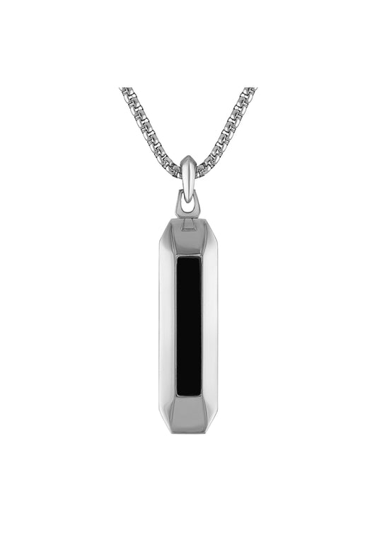 Bulova Stainless Steel Luxury Jewelry Mens Necklace BVP1039-NSTBKOX