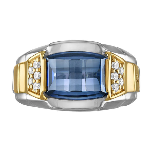 Bulova Sterling Silver 925 Classic Jewelry Mens Ring BVR1016-WYSCRBSA