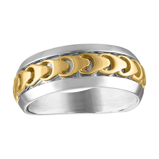Bulova Sterling Silver 925 Classic Jewelry Mens Ring BVR1018-YSNA