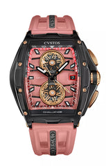 Chrono GMT Black Steel/Salmon B01110.4108001