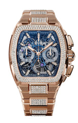 Metropolitan Chrono 5N Red Gold Blue Sqlt/Diamond F00112.4223002