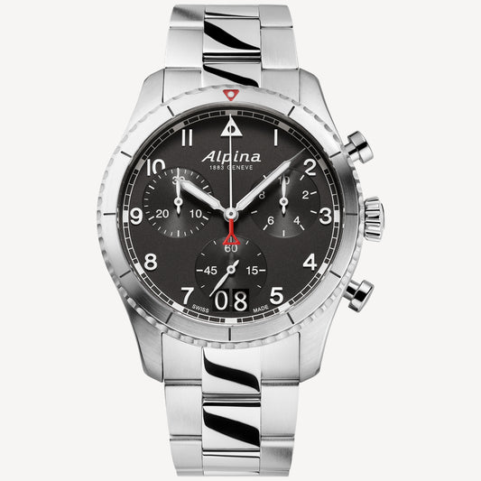 Pilot Chronograph Big Date Watch AL-372BW4S26B