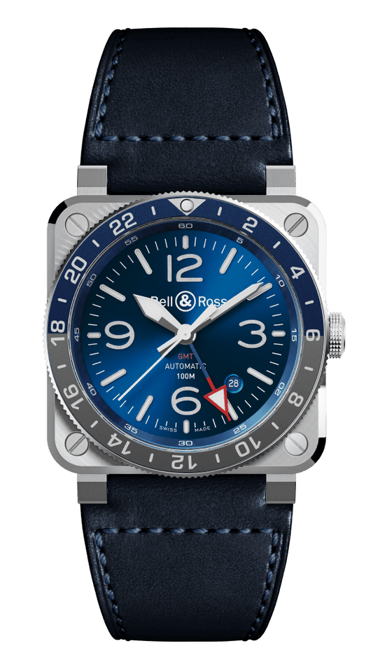 BR-03 GMT Blue 42 MM Watch BR0393-BLU-ST/SCA