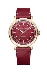 Millesime Automatic Central Seconds Red Grape Dial Watch, 39 mm 2925-PC5-45001