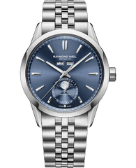 Freelancer Complete Calendar Blue Sunray Dial Watch, 40mm 2766-ST-50001