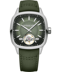 Freelancer Men's Calibre RW1212 Automatic Green Dial Green Leather Strap Watch, 40 x 40mm 2790-STC-52051
