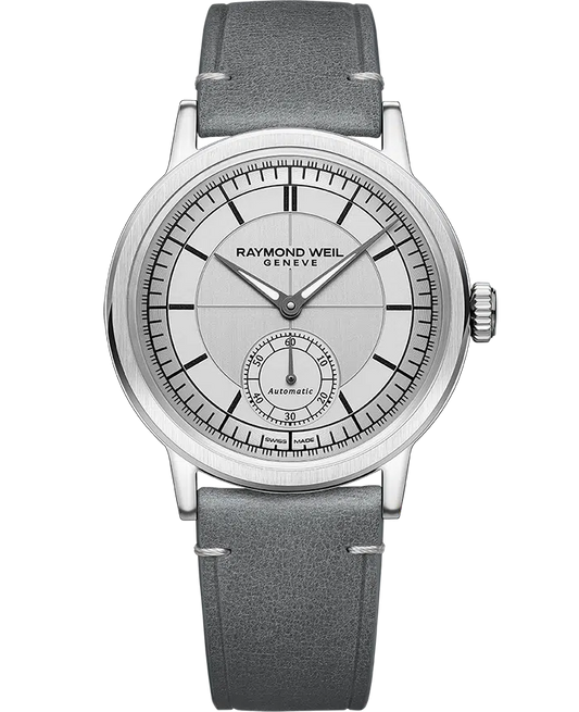 raymond-weil-millesime-mens-automatic-small-seconds-silver-sector-dial-leather-strap-watch-39-5mm-2930-stc-65001