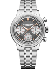 Millesime Automatic Tri-Compax Chronograph Anthracite Sector Dial Watch, 39 mm 7765-ST-60651