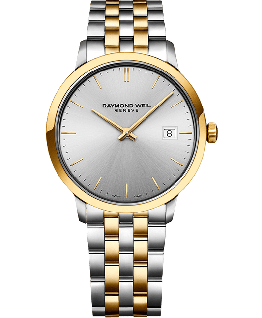 Toccata Men's Two-tone Silver Dial Quartz Watch, 39mm 5485-STP-65001