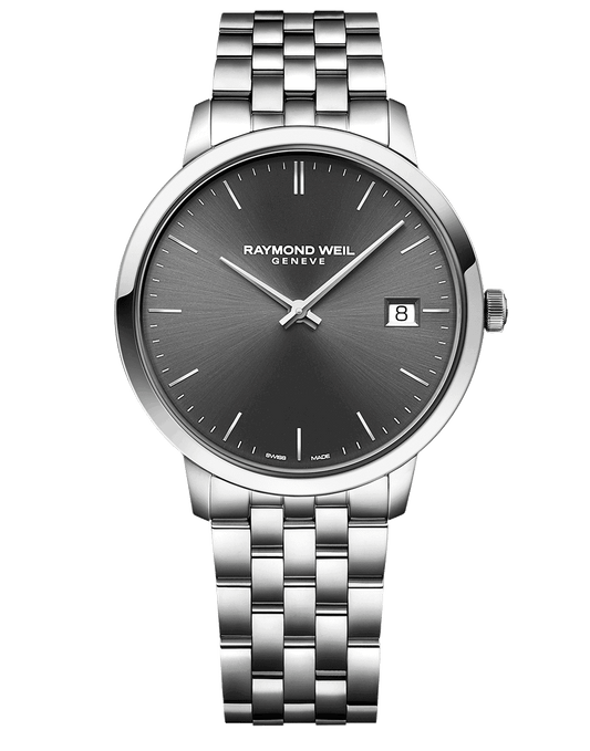 Toccata Men's Quartz Steel Grey Dial Bracelet Watch, 42mm 5585-ST-60001