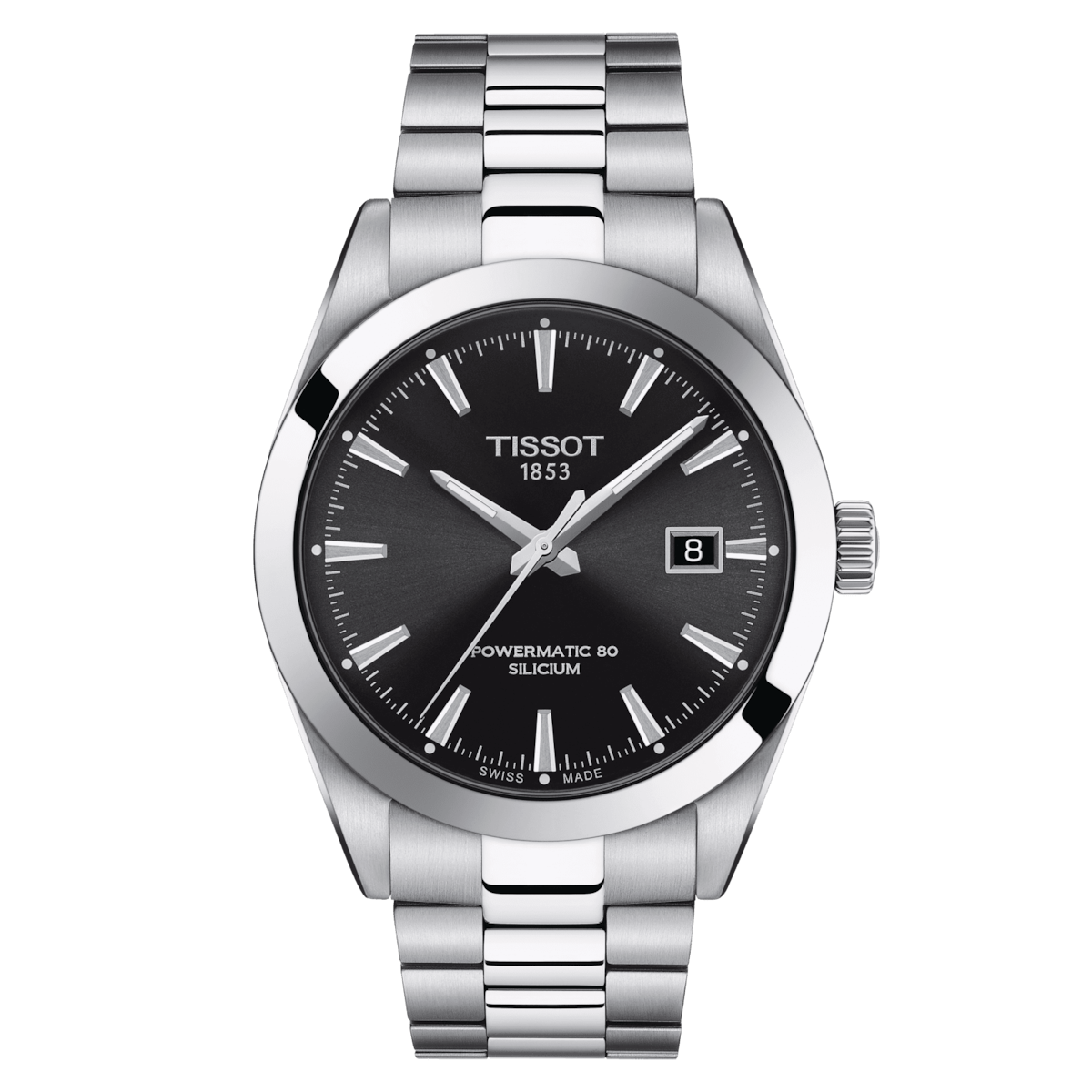 tissot mens gentleman stainless steel dress watch grey Tissot Gentleman Quartz Titanium T127.410.44.081.00