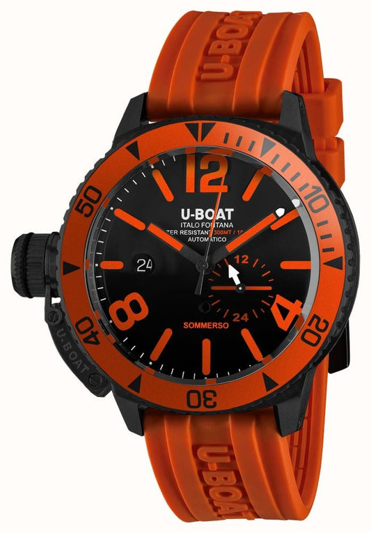 u-boat-sommerso-46mm-special-edition-orange-and-balck-on-strap-9543