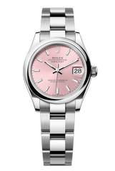 Oyster Perpetual Datejust 31 in Oystersteel features a pink dial and an Oyster bracelet 278240-Pink 1