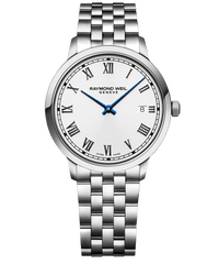 Toccata Men's Quartz White Dial Bracelet Watch, 39mm 5485-ST-00359
