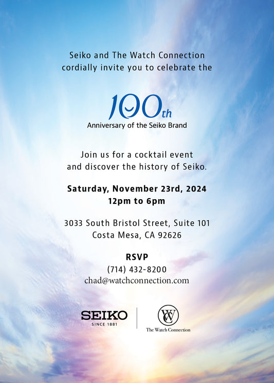 100th Anniversary of the Seiko Brand