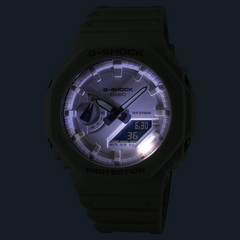 G-Shock GA2100-7A7 Tone-on-Tone White Casioak Ana-Digi