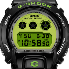 G-Shock DW6900RCS-1 Vibrant Lime Green Dial Triple Graph