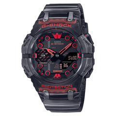 G-Shock GAB001G-1A Analog-Digital Bluetooth Translucent Black Red