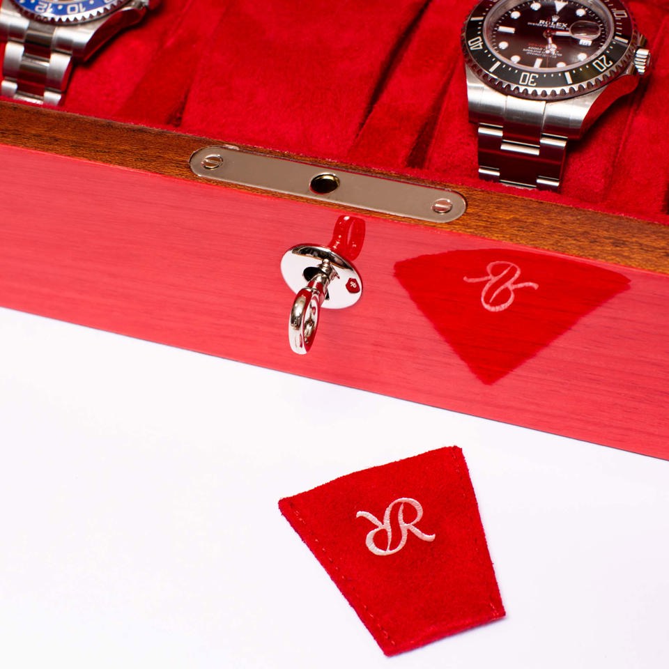 Heritage Chroma Eight Watch Box - Red L421