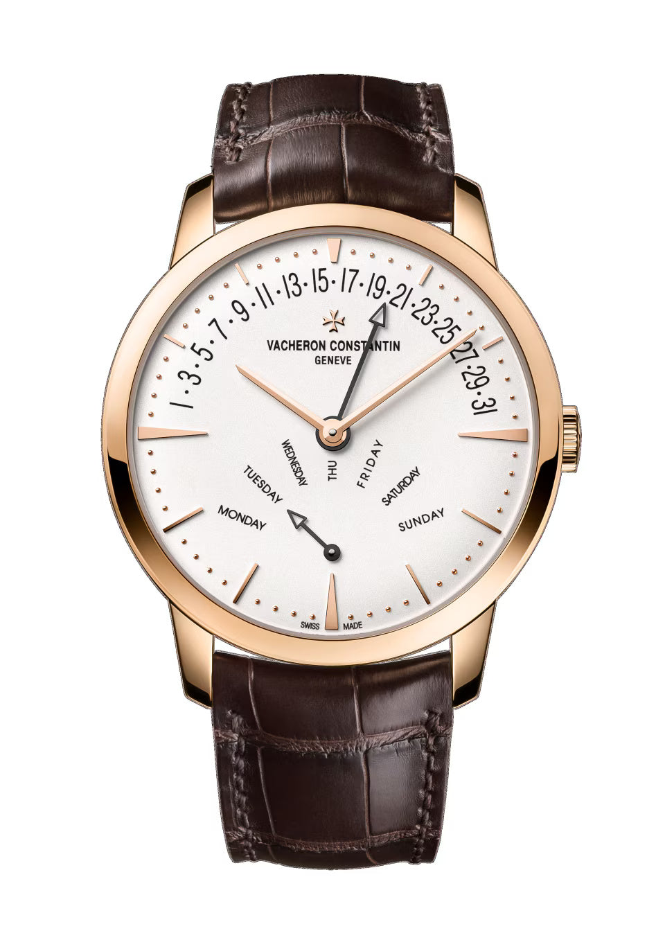 Patrimony retrograde day-date 4000U/000R-B110 42.5 mm Pink Gold