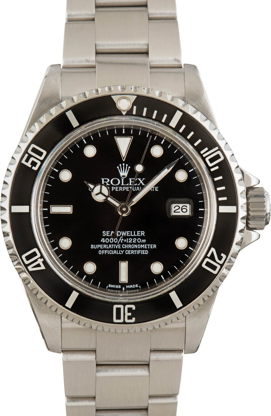 Men's Rolex Sea-Dweller Black Dial 16600