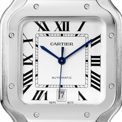 Santos De Cartier Watch Large Model, Automatic Movement, Steel WSSA0018