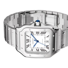 Santos De Cartier Watch Large Model, Automatic Movement, Steel WSSA0018